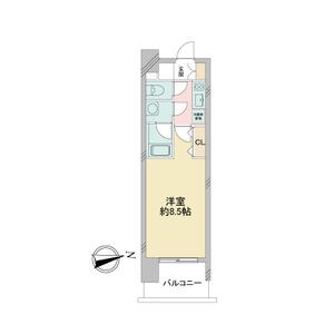 地下鉄東山線 新栄町駅 徒歩7分 13階建 築18年の間取り写真
