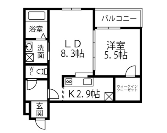 セルクルブランの間取り写真