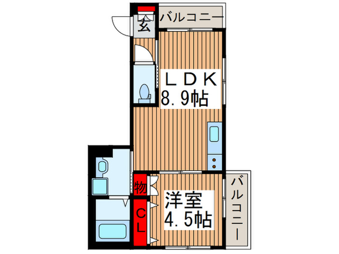レスポワール並木の間取り写真