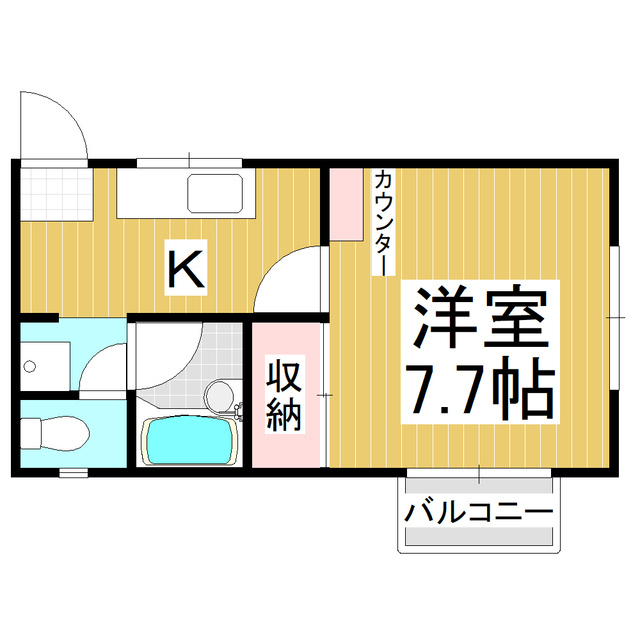 ハイツ信楽 B棟の間取り写真