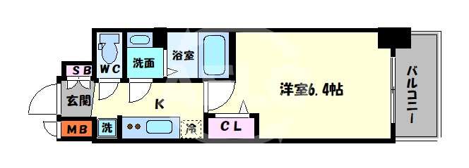 ララプレイス天王寺ルフレの間取り写真