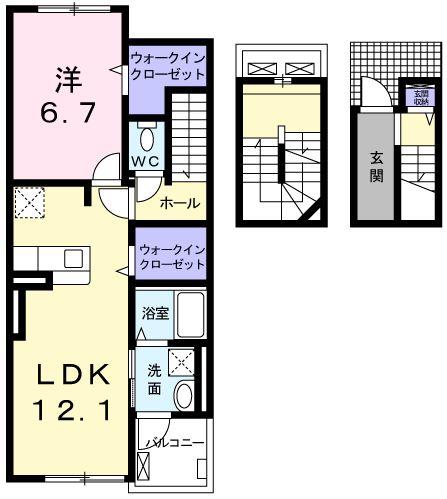 ＪＲ山陽本線 東姫路駅 徒歩5分 3階建 築8年の間取り写真