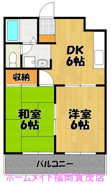 福岡市西区大字飯氏のマンションの間取り