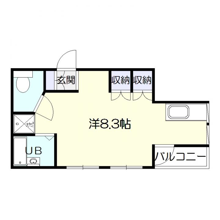 鹿児島市上本町のマンションの間取り