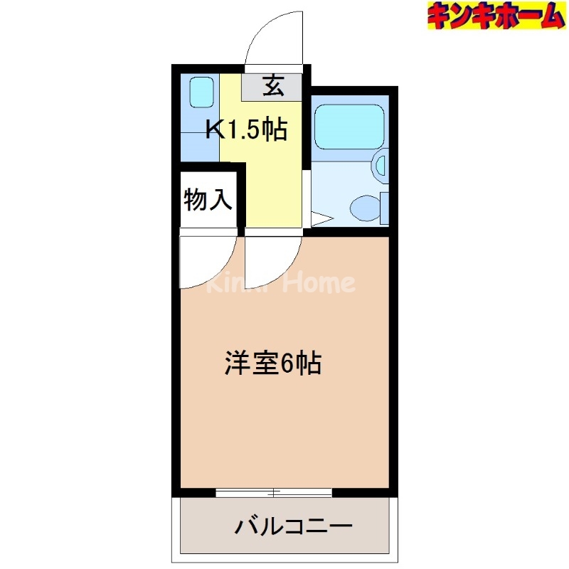 和歌山市太田のアパートの間取り