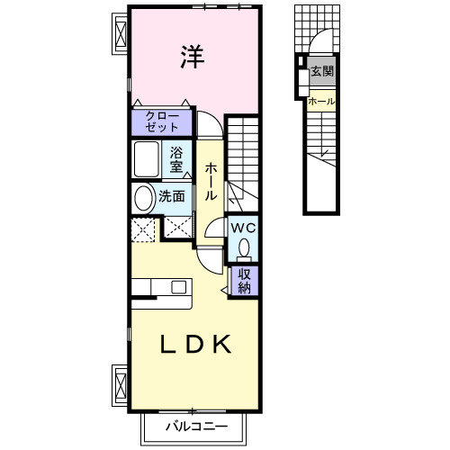 ビオス　Ａ棟の間取り