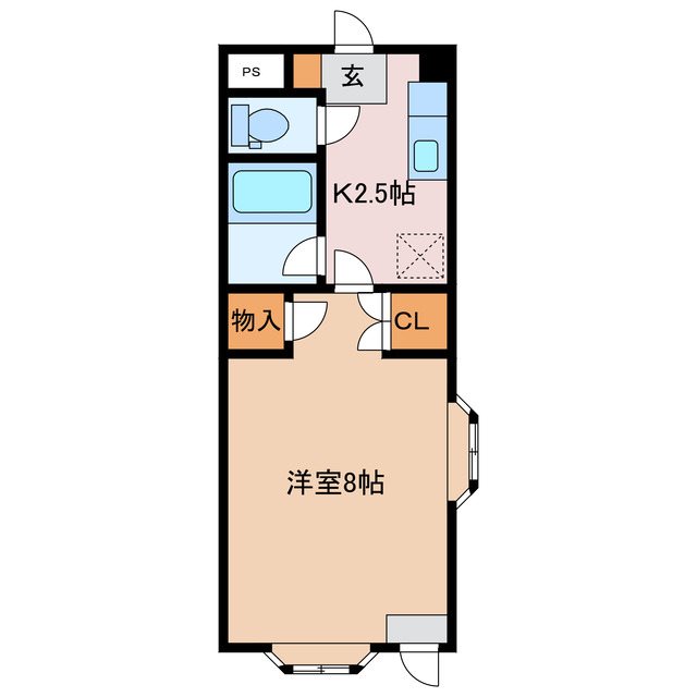 松本市大字惣社のマンションの間取り