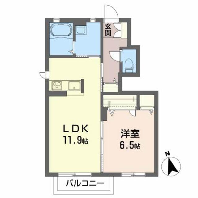 メゾンマスト南中央Ａの間取り