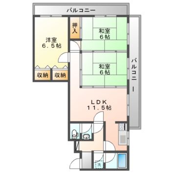 朝日プラザエザース長根公園の間取り