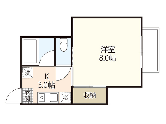 広島市安佐南区伴中央のアパートの間取り