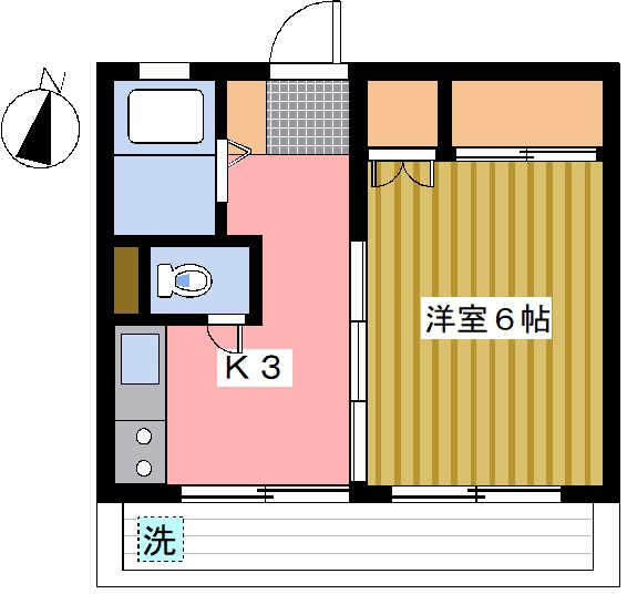 中野区江原町のマンションの間取り