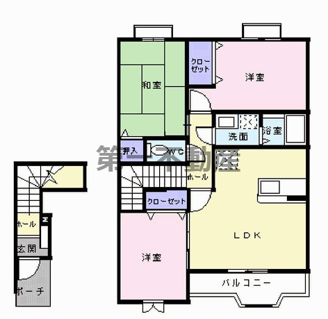 ラフレシールやしろＡの間取り