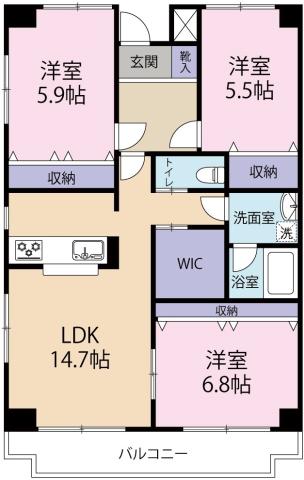 グランヴィア タニヤの間取り