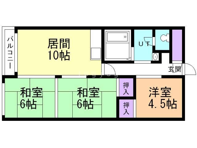 長井マンションの間取り