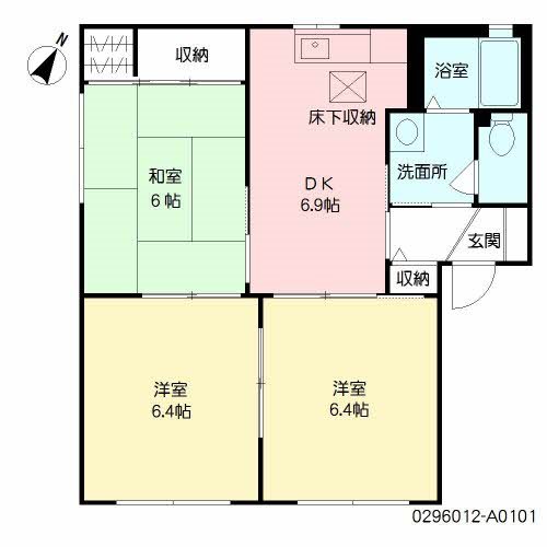 宮若市金丸のアパートの間取り