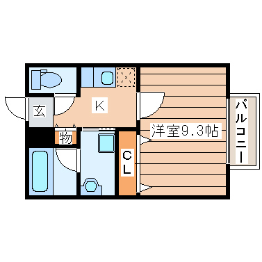 コージーコート北仙台IIの間取り