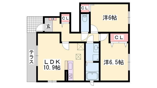 カモミールIII　Ａの間取り