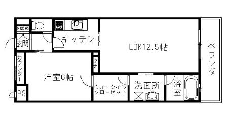 八尾市泉町のマンションの間取り