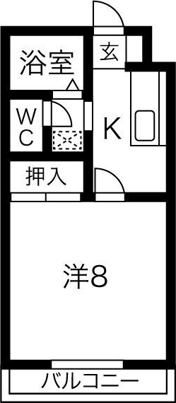 豊中市服部寿町のアパートの間取り