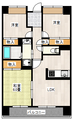 サニークレスト平野西脇の間取り