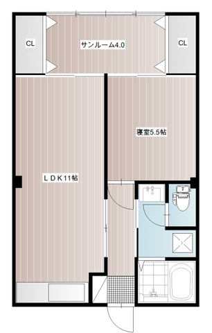 小竹マンションの間取り