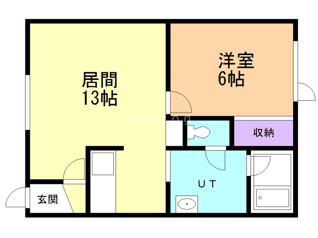 コーポアサヒIIの間取り