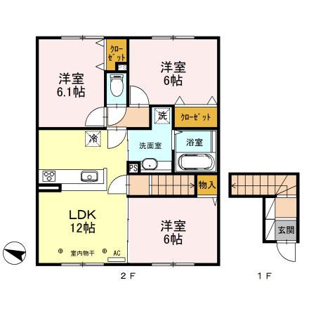 ハイグランド篠田の間取り