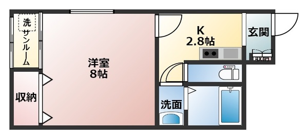 Ｆｉｒｓｔ　Ｓｑｕａｒｅ　Ｃ棟の間取り