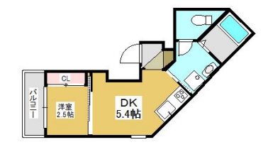 加古川市加古川町北在家のアパートの間取り