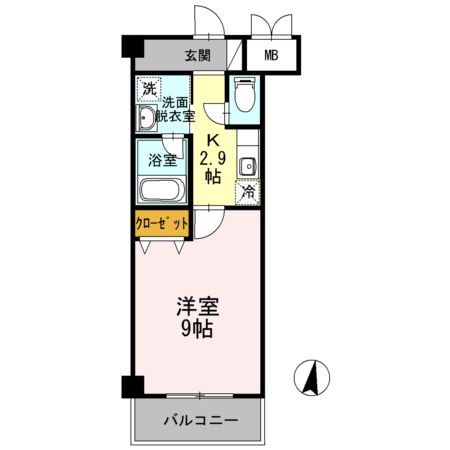 名古屋市守山区大森のマンションの間取り