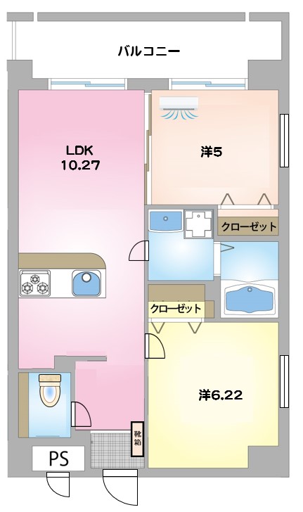 コンタシオンIV（4）の間取り