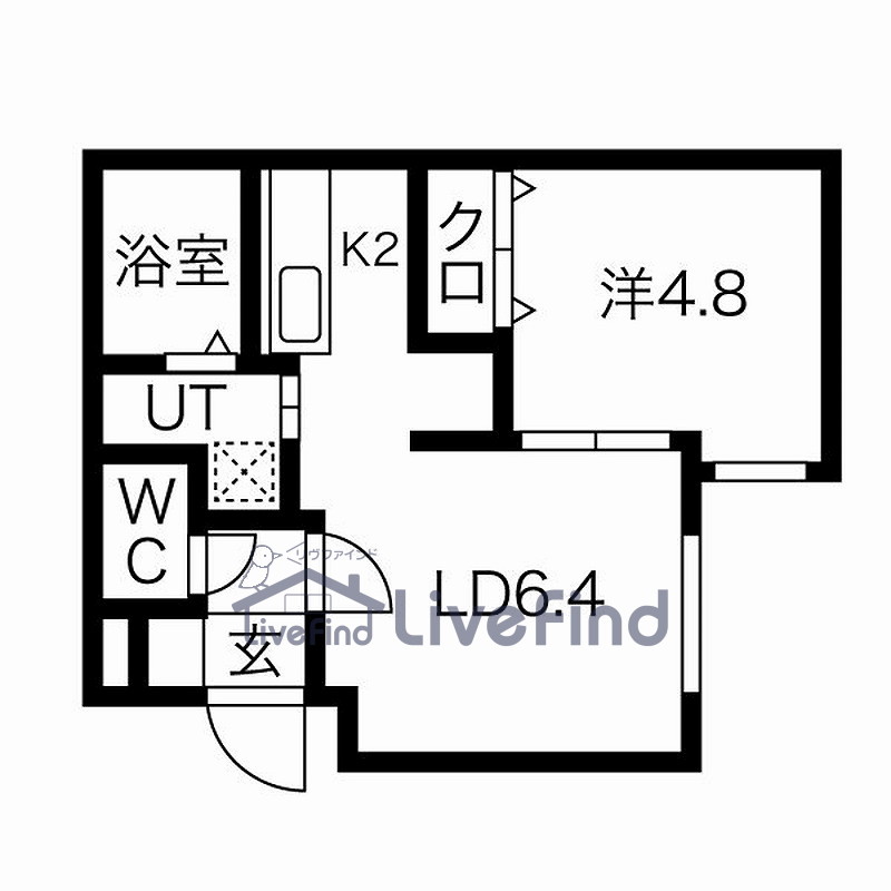 札幌市南区澄川三条のマンションの間取り