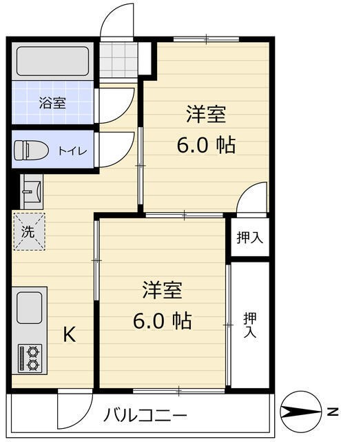 【足立区梅田のマンションの間取り】