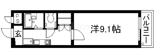 Chez Nous 吉祥院の間取り