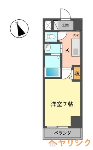 名古屋市名東区社が丘のマンションの間取り