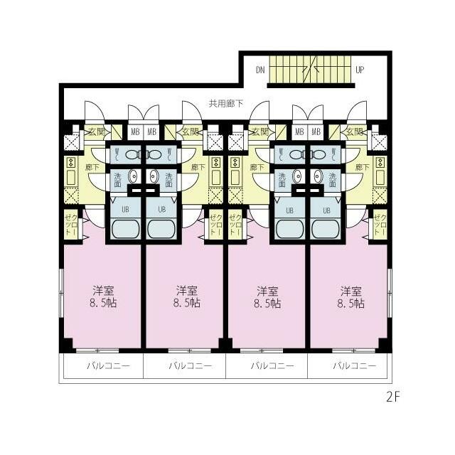 ＹＡＳＵＩビル第１０の間取り