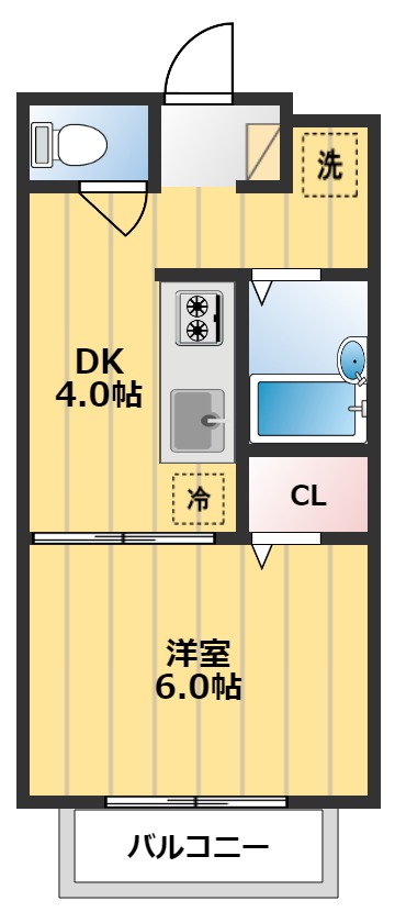 アーバンクレストA棟の間取り