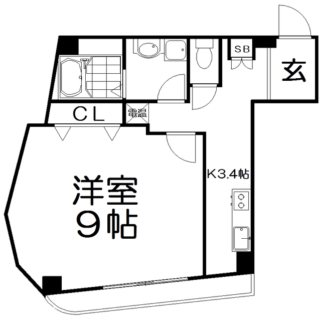 マーブルコート楠葉の間取り