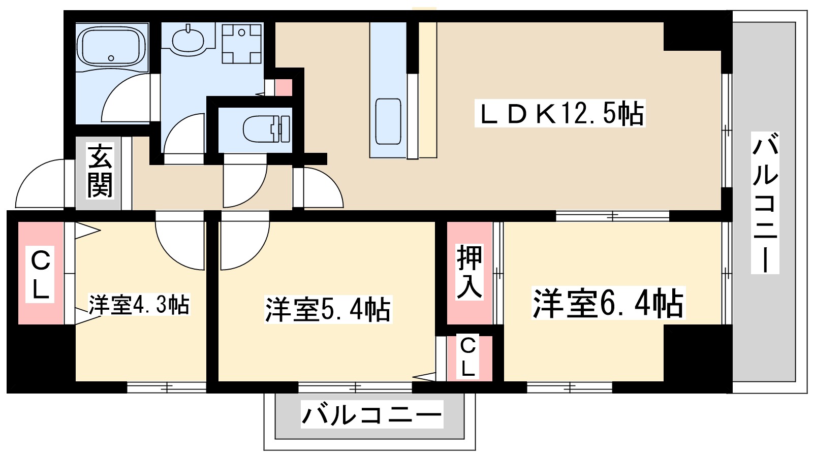 インプルーブ緑地公園の間取り