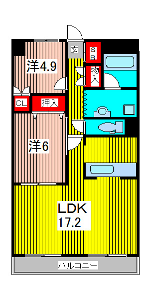 ジュネグリーンの間取り