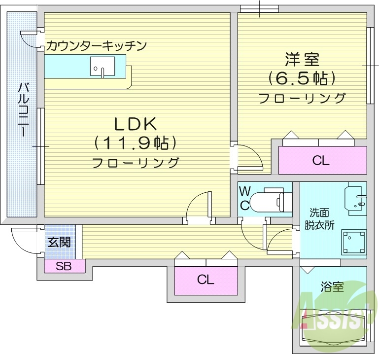 グレイスフル・メゾンの間取り