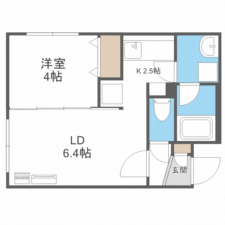 グランヴェール北円山の間取り