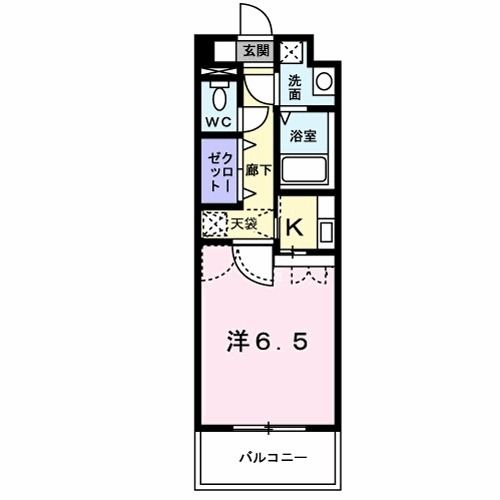 ウィザード空港通りの間取り