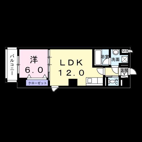 横浜市鶴見区豊岡町のマンションの間取り