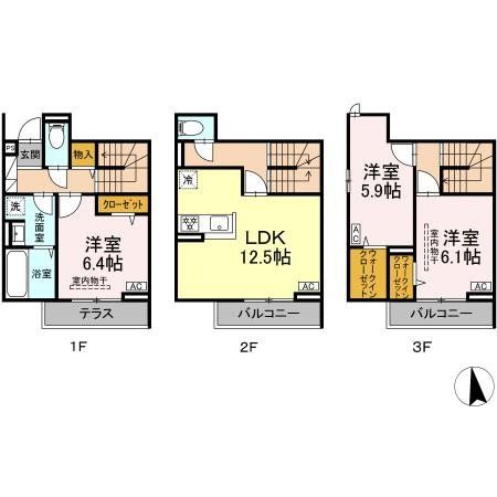 荒川区荒川のアパートの間取り