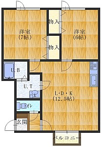 コーポVIIIの間取り