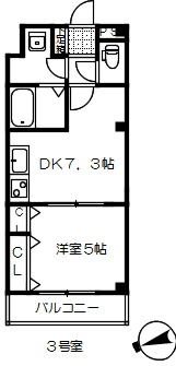 プランドール愛宕の間取り