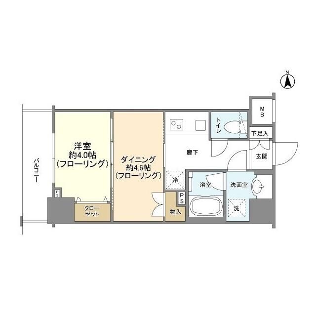 台東区台東のマンションの間取り