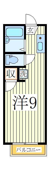 野田市山崎のアパートの間取り