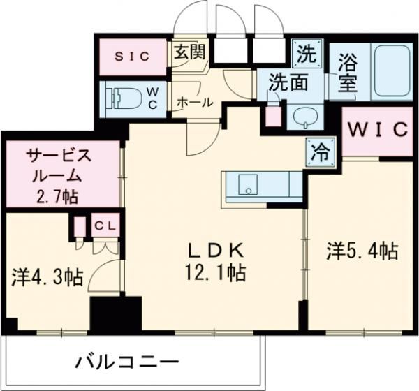 パークアクシス板橋本町ステーションゲートの間取り